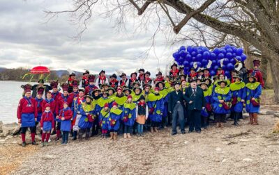 Gruppenbild des Narrenverein Trubedrescher Espasingen