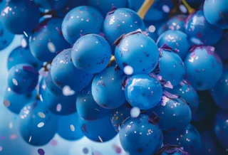 Dekoratives Bild mit blauen Ballons