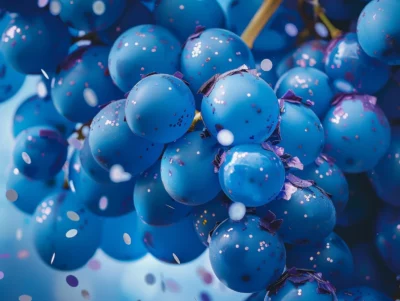 Dekoratives Bild mit blauen Ballons