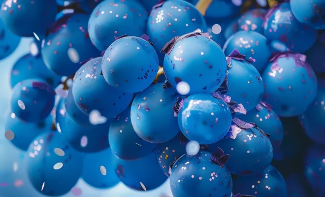 Dekoratives Bild mit blauen Ballons